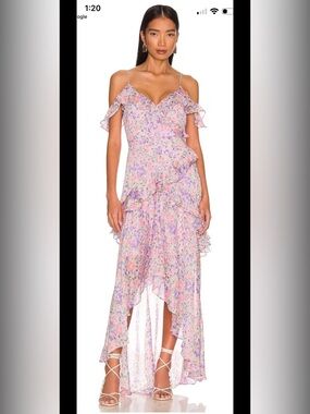 blue maxi dress designer Maiah Blue Formal Maxi Dress - US 12